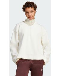 adidas - All Szn Soft Lux Un Quarto Di Zip - Lyst