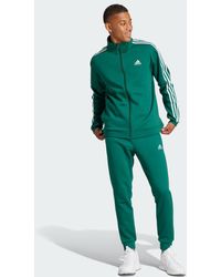 adidas - Basic 3-Stripes Fleece Track Suit - Lyst