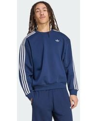 adidas - Adicolor 3-Stripes Oversized Crewneck - Lyst