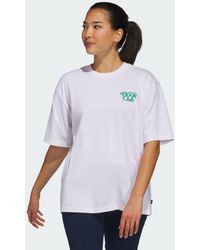 adidas - Golf Book Club Graphic Oversized Tee - Lyst
