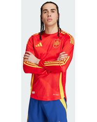 adidas - Spain 24 Long Sleeve Home Authentic Jersey - Lyst