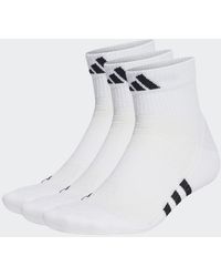adidas - Performance Cushioned Mid-cut Socks 3 Pairs - Lyst