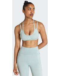 adidas - Optime Workout Strappy Light Support Bra - Lyst