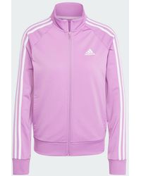 adidas - Primegreen Essentials Warm-Up Slim 3-Stripes Track Jacket - Lyst