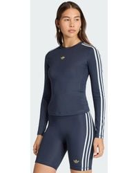 adidas - 3 Stripes Long Sleeve T-Shirt - Lyst