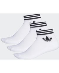 adidas - Trefoil Ankle Socks 3 Pairs - Lyst