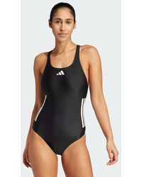 adidas - 3-stripes C-back Swimsuit - Lyst