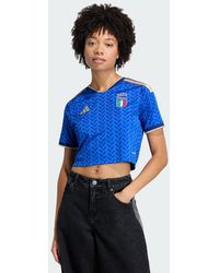 adidas - Italy 26 Home Cropped Jersey - Lyst