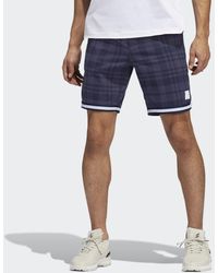 adidas Adicross Plaid 8,5-Inch Shorts - Blau