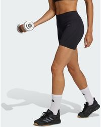 adidas - Workout Essentials 4 Inch Leggings Knit - Lyst