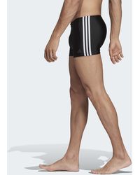 adidas 3-Streifen Boxer-Badehose - Schwarz