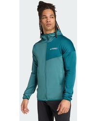 adidas - Chaqueta Con Capucha Terrex Xperior Climawarm Light Fleece - Lyst