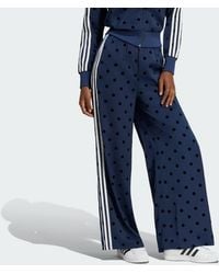 adidas - Satin Polka Dots Wide Leg Pant - Lyst