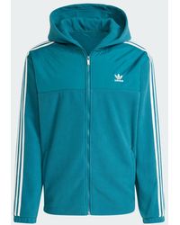 adidas Originals - Adicolor 3-Stripes Teddy Fleece Hoodie - Lyst