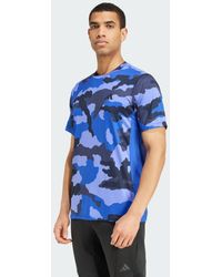 adidas Originals - T-Shirt Train Essentials Camo Allover Print - Lyst