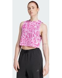 adidas - Train Essentials Allover Print Workout Tank Top - Lyst