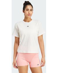 adidas - Power Back-Cutout 3-Stripes Tee - Lyst