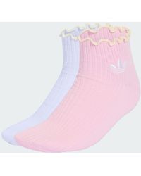 adidas - Ruffle Quarter Socks - Lyst