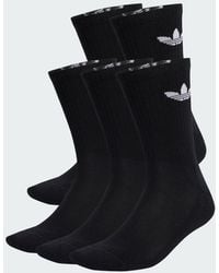 adidas - Trefoil Cushion Crew Socks 6 Pairs - Lyst