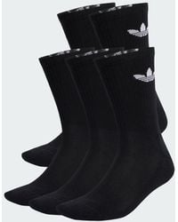 adidas - Trefoil Cushion Crew Socks 6 Pairs - Lyst