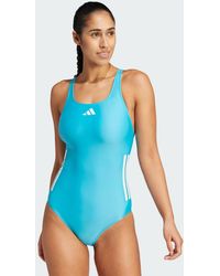 adidas - Adidas 3-stripes C-back Swimsuit - Lyst