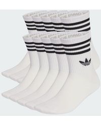 adidas - 3-Stripes Crew Socks 10 Pairs - Lyst