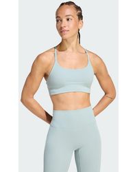 adidas - All Me Light Support Rib Bra Long Line Bra - Lyst
