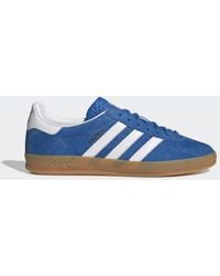 adidas Originals - Indoor Gazelle Brand-embroidered Leather Low-top Trainers - Lyst
