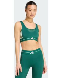 adidas - Hyperglam 3-Stripes Color Block Light Support Bra - Lyst