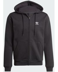 adidas - Trefoil Essentials Full-Zip Hoodie - Lyst