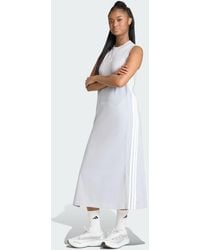 adidas - Essentials 3-Stripes Long Racerback Dress - Lyst