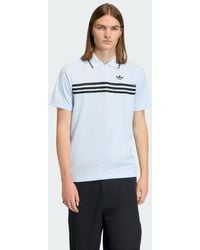 adidas - Chest Stripes Slim Polo Shirt - Lyst