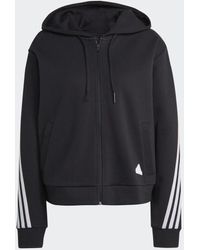 adidas - Future Icons 3-Stripes Full-Zip Hoodie - Lyst