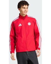adidas - Fc Bayern Muenchen Home Anthem Jacket - Lyst