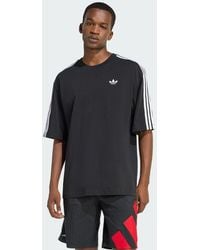 adidas - Camiseta Holgada Adicolor 3 Stripes - Lyst