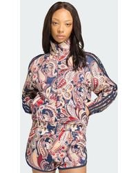 adidas - Liberty London Firebird Satin Track Top - Lyst