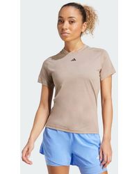 adidas - Aeroready Train Essentials Minimal Branding Crewneck Tee - Lyst