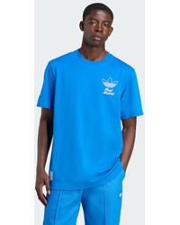 adidas - T-Shirt Con Le Icone Della Terrazza Del Real Madrid - Lyst