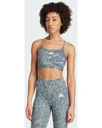 adidas - Aeroreact Training Light Support 3-Stripes Bra - Lyst