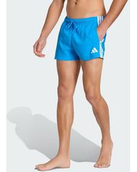 adidas - 3 Stripes Swim Shorts 3 Inch - Lyst
