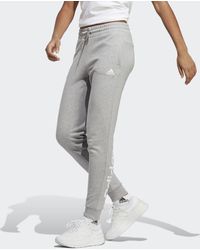 adidas - Pantaloni Essentials Linear French Terry Cuffed - Lyst