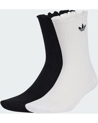 adidas - Ruffle Crew Socks 2 Pairs - Lyst
