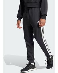 adidas - Essential 3-Stripes French Terry Pants - Lyst