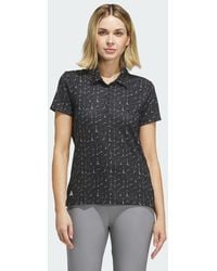 adidas - Performance Printed Polo Shirt - Lyst