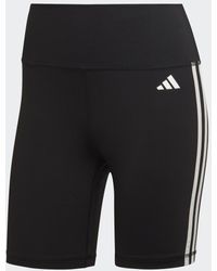 adidas - Mallas Cortas Training Essentials High-Waisted 3 Bandas - Lyst