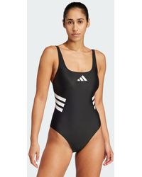 adidas - 3-Stripes U-Back Swimsuit - Lyst