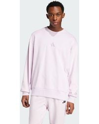 adidas - All Szn French Terry Colorblock Crew Sweatshirt - Lyst