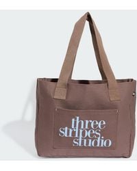 adidas - Three Stripes Studio Canvas Tote Bag - Lyst