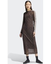 adidas - Snake Print Maxi Dress - Lyst