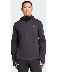 adidas Originals - Own The Run Con Cappuccio Invernale A Mezza Zip - Lyst